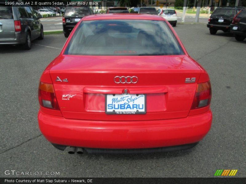 Laser Red / Black 1996 Audi A4 2.8 quattro Sedan