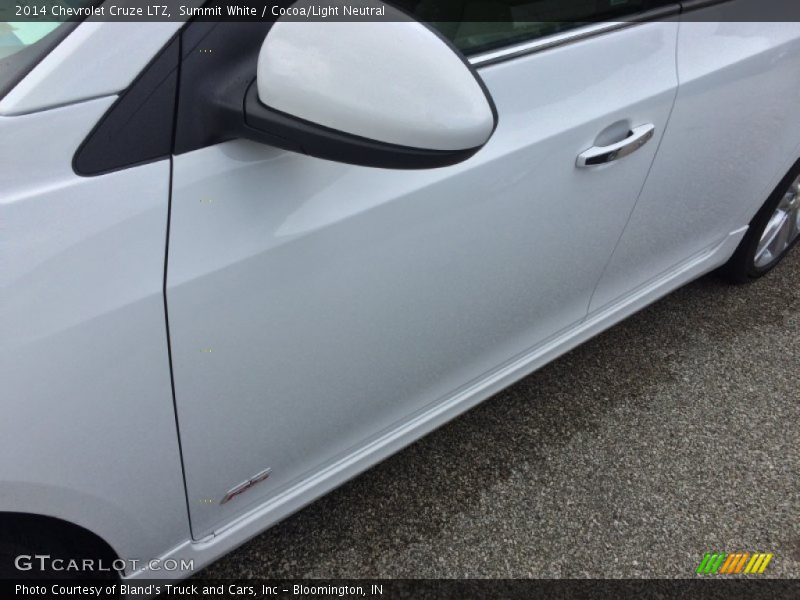 Summit White / Cocoa/Light Neutral 2014 Chevrolet Cruze LTZ