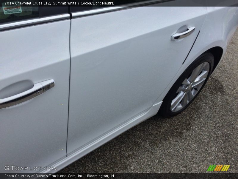 Summit White / Cocoa/Light Neutral 2014 Chevrolet Cruze LTZ