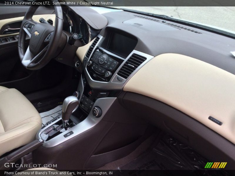 Summit White / Cocoa/Light Neutral 2014 Chevrolet Cruze LTZ