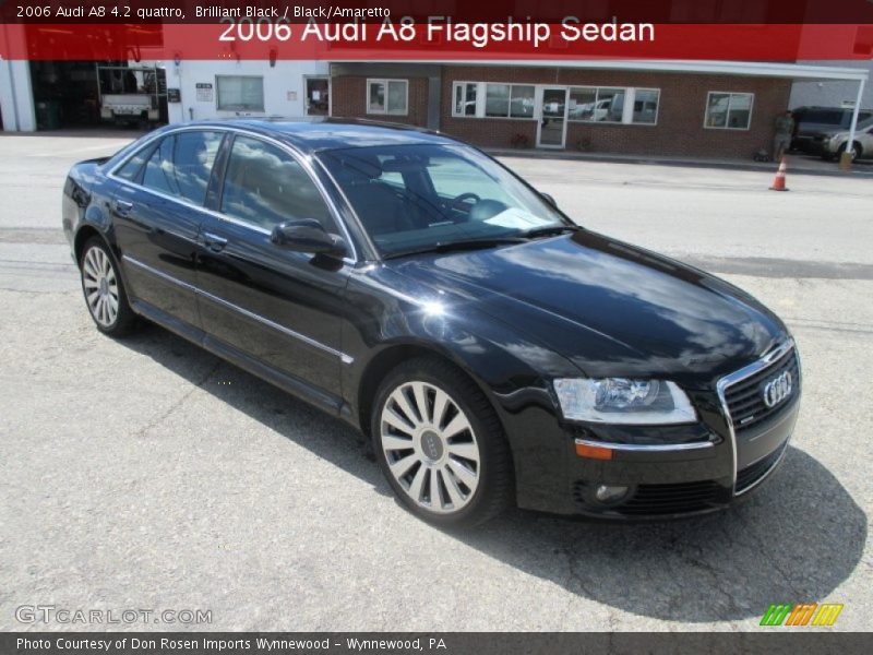 Brilliant Black / Black/Amaretto 2006 Audi A8 4.2 quattro
