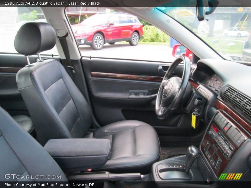 Laser Red / Black 1996 Audi A4 2.8 quattro Sedan