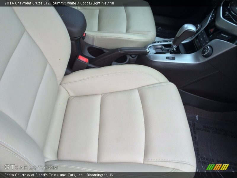 Summit White / Cocoa/Light Neutral 2014 Chevrolet Cruze LTZ