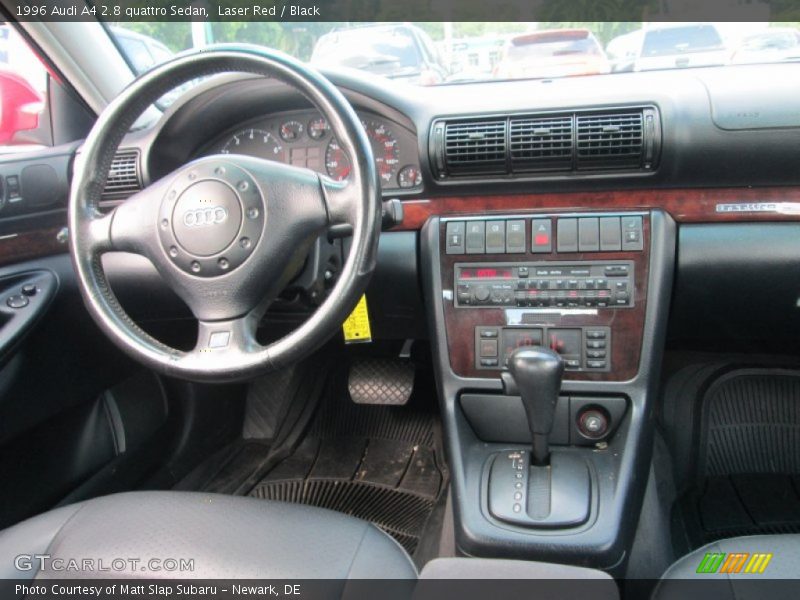 Laser Red / Black 1996 Audi A4 2.8 quattro Sedan