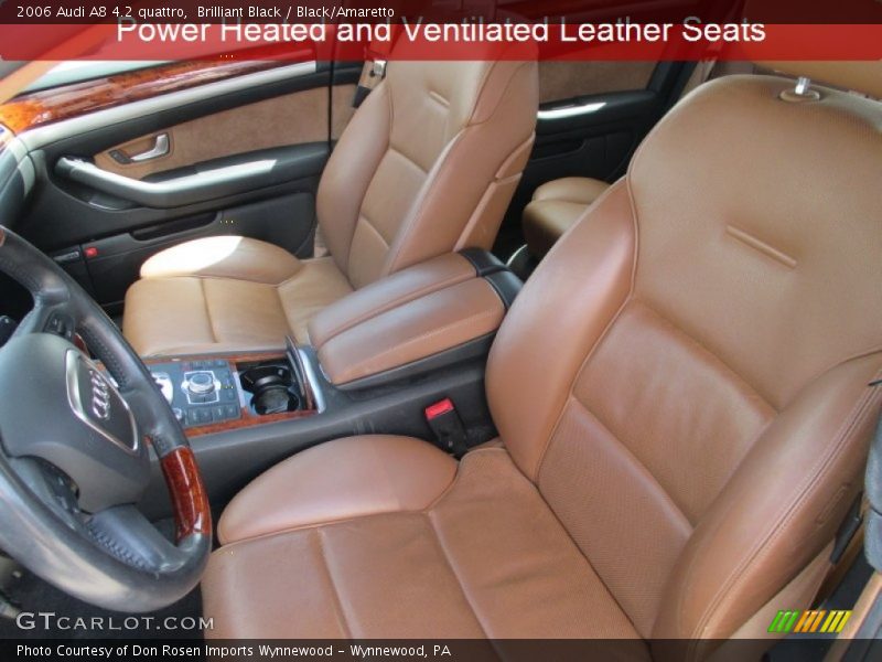 Brilliant Black / Black/Amaretto 2006 Audi A8 4.2 quattro