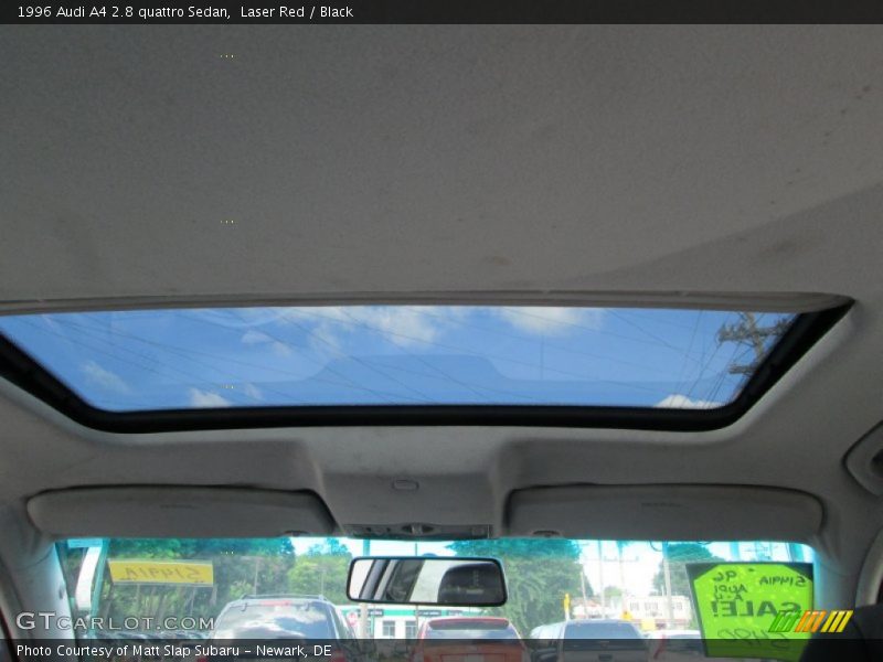 Laser Red / Black 1996 Audi A4 2.8 quattro Sedan
