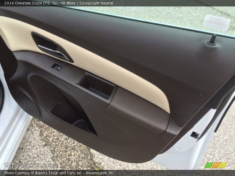 Summit White / Cocoa/Light Neutral 2014 Chevrolet Cruze LTZ