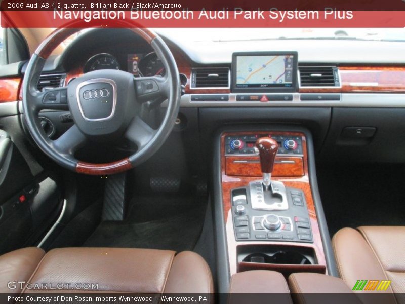 Brilliant Black / Black/Amaretto 2006 Audi A8 4.2 quattro