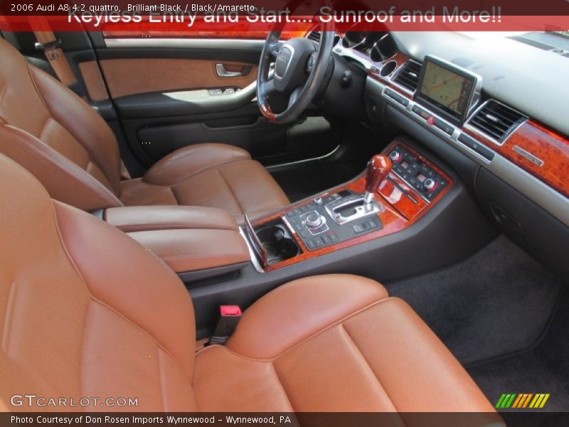 Brilliant Black / Black/Amaretto 2006 Audi A8 4.2 quattro