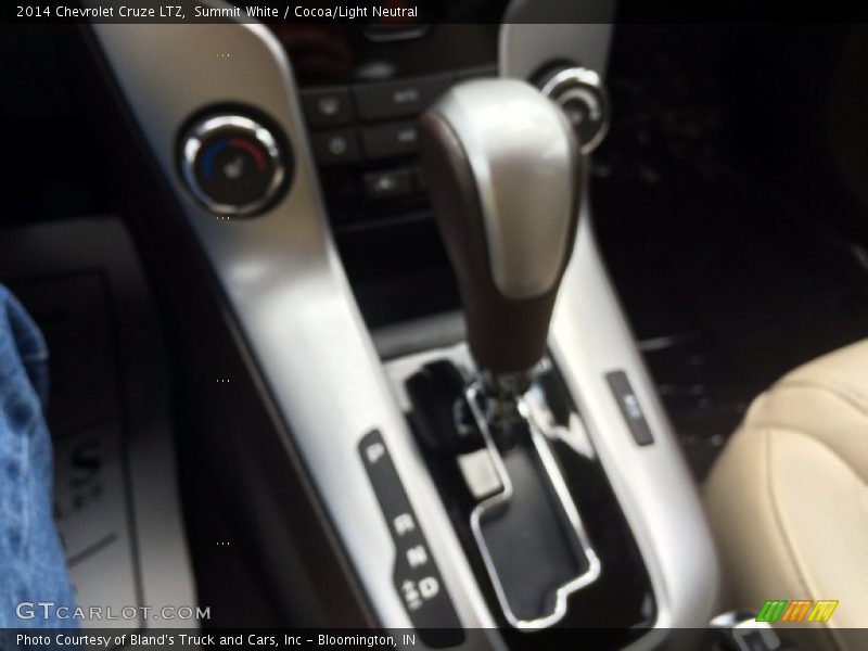 Summit White / Cocoa/Light Neutral 2014 Chevrolet Cruze LTZ