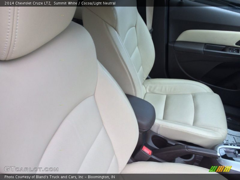 Summit White / Cocoa/Light Neutral 2014 Chevrolet Cruze LTZ