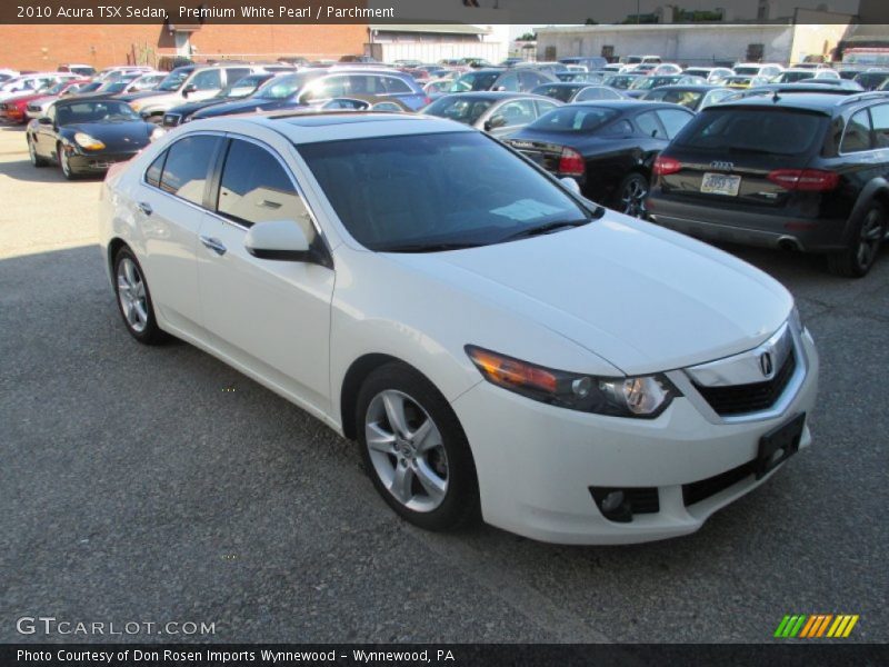 Premium White Pearl / Parchment 2010 Acura TSX Sedan