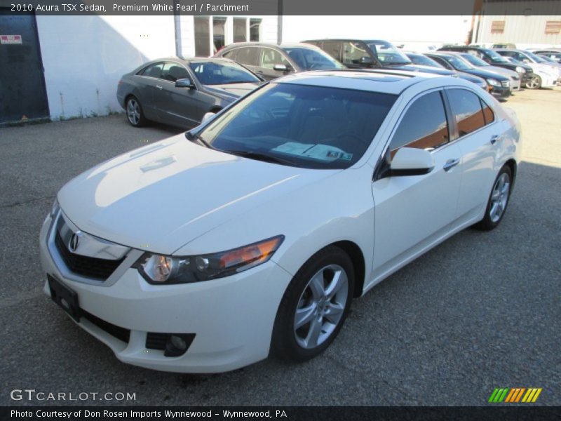 Premium White Pearl / Parchment 2010 Acura TSX Sedan