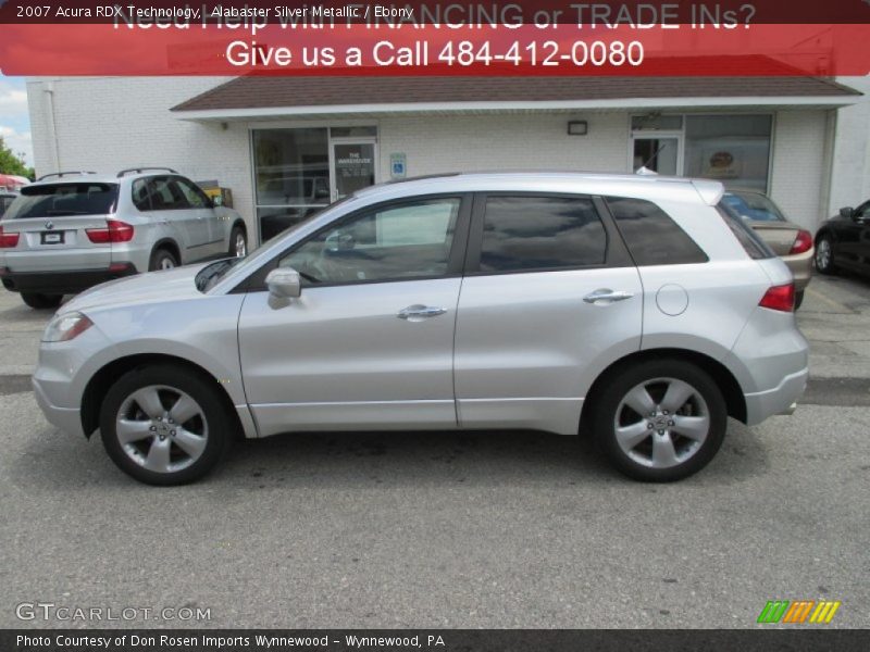 Alabaster Silver Metallic / Ebony 2007 Acura RDX Technology