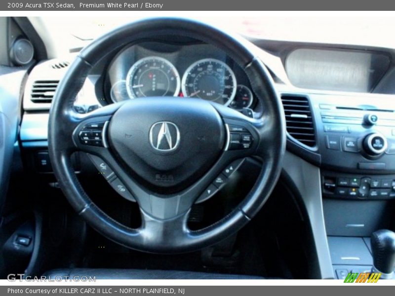 Premium White Pearl / Ebony 2009 Acura TSX Sedan