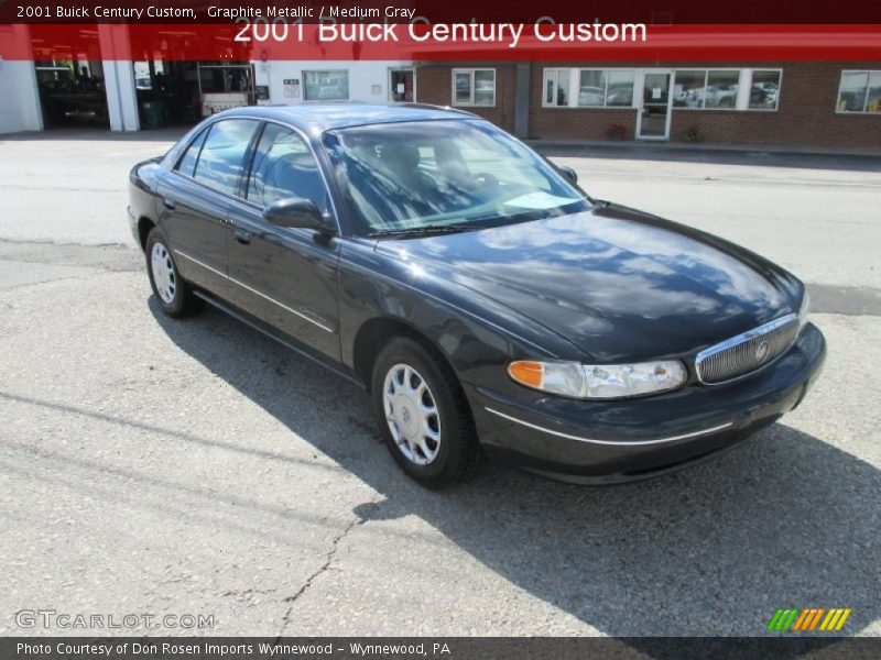 Graphite Metallic / Medium Gray 2001 Buick Century Custom