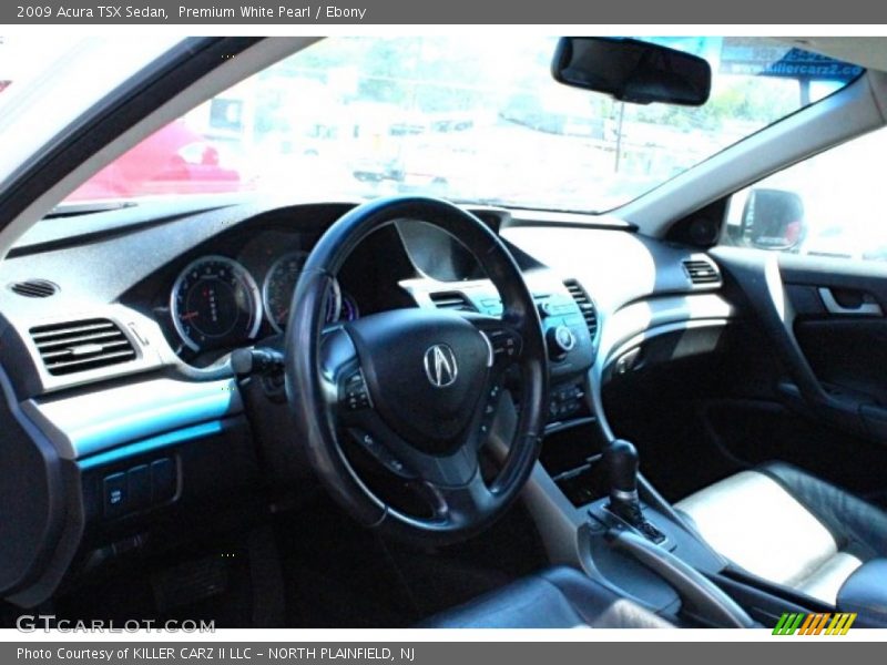Premium White Pearl / Ebony 2009 Acura TSX Sedan