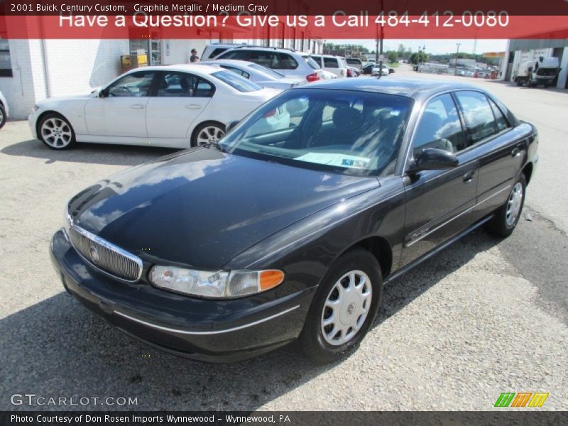 Graphite Metallic / Medium Gray 2001 Buick Century Custom