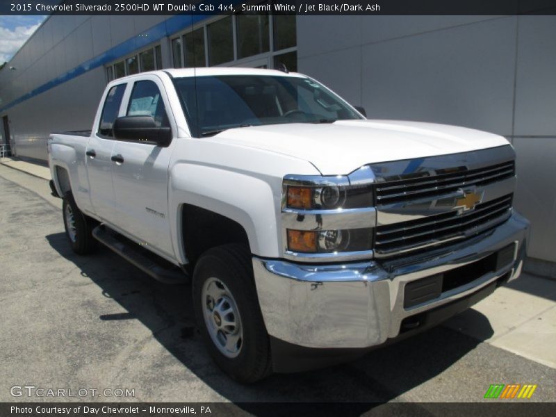 Summit White / Jet Black/Dark Ash 2015 Chevrolet Silverado 2500HD WT Double Cab 4x4