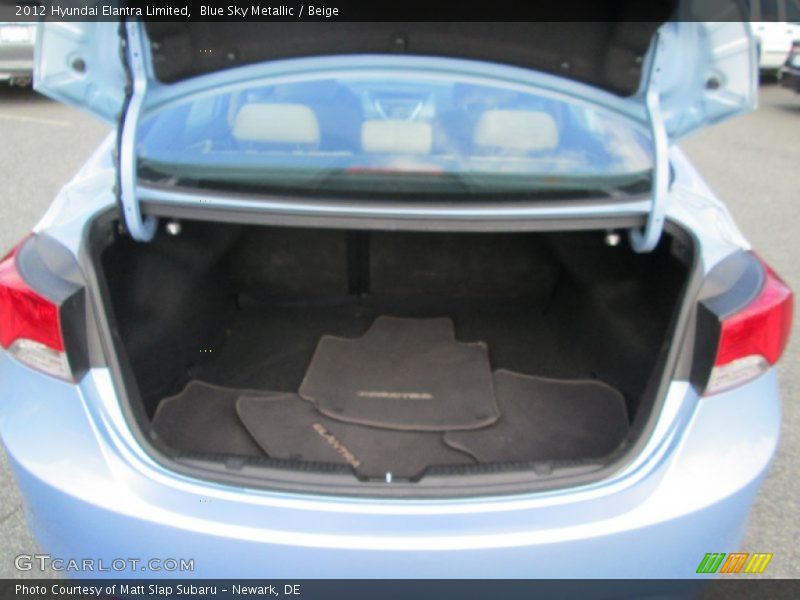 Blue Sky Metallic / Beige 2012 Hyundai Elantra Limited