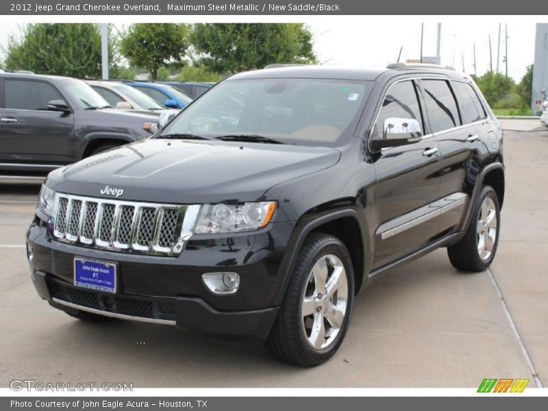 Maximum Steel Metallic / New Saddle/Black 2012 Jeep Grand Cherokee Overland