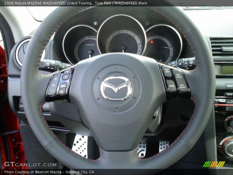 True Red / MAZDASPEED Black 2008 Mazda MAZDA3 MAZDASPEED Grand Touring