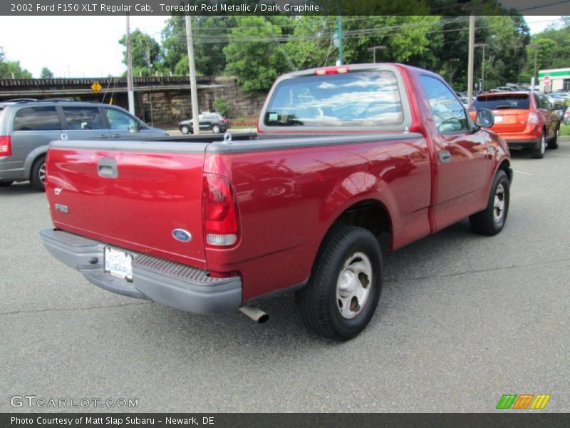 Toreador Red Metallic / Dark Graphite 2002 Ford F150 XLT Regular Cab