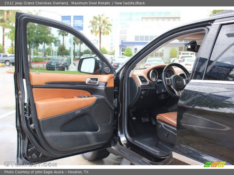 Maximum Steel Metallic / New Saddle/Black 2012 Jeep Grand Cherokee Overland