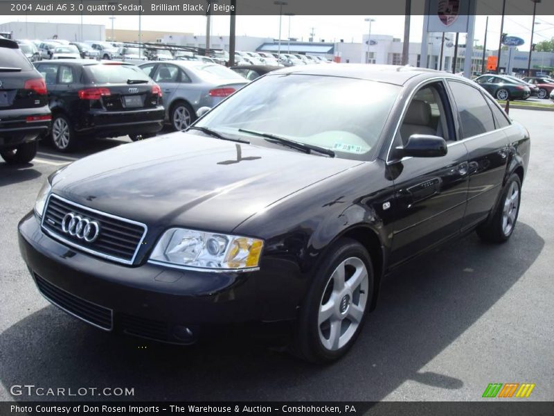 Brilliant Black / Beige 2004 Audi A6 3.0 quattro Sedan