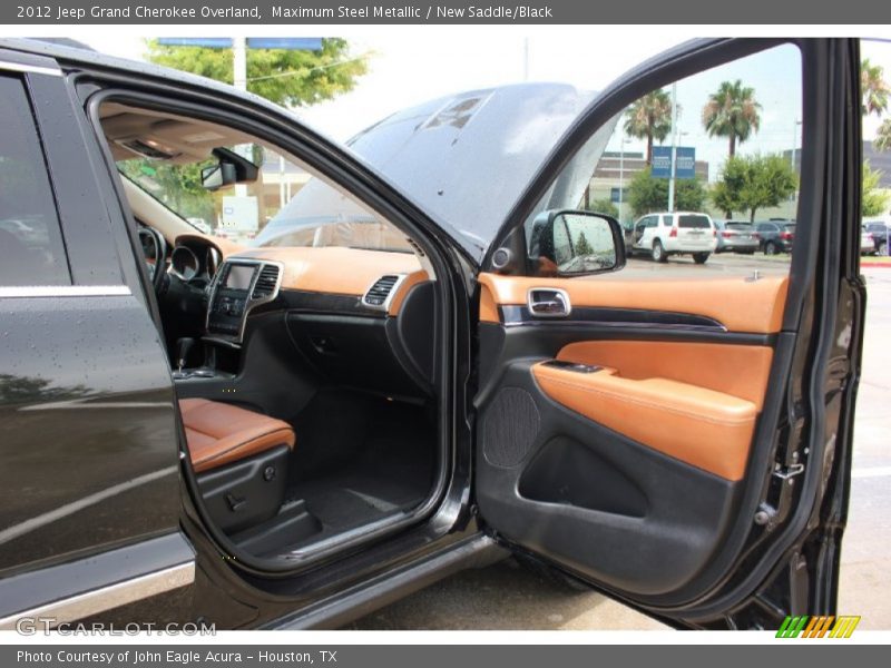 Maximum Steel Metallic / New Saddle/Black 2012 Jeep Grand Cherokee Overland