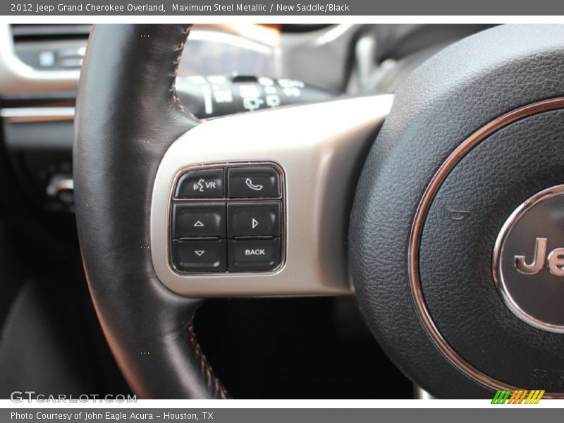 Controls of 2012 Grand Cherokee Overland