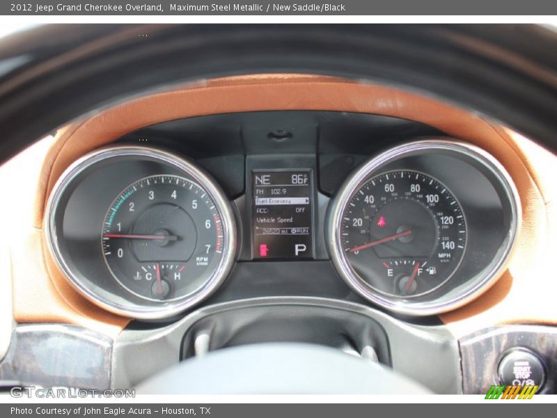  2012 Grand Cherokee Overland Overland Gauges