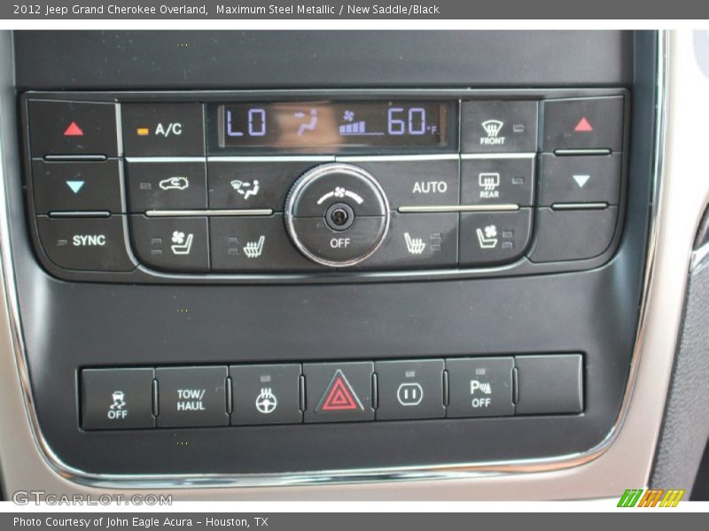 Controls of 2012 Grand Cherokee Overland