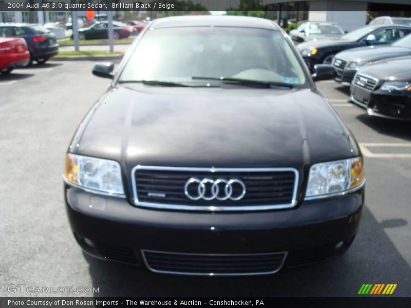 Brilliant Black / Beige 2004 Audi A6 3.0 quattro Sedan