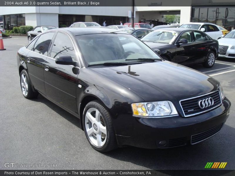 Brilliant Black / Beige 2004 Audi A6 3.0 quattro Sedan