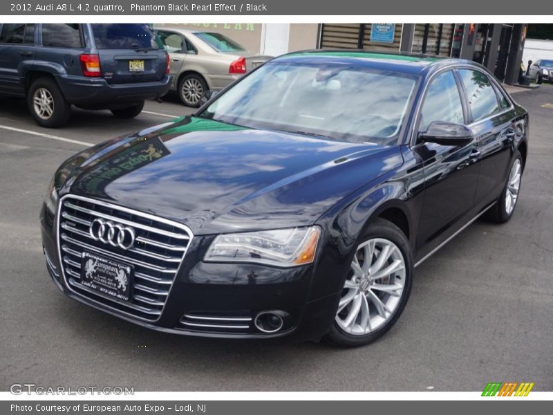 Phantom Black Pearl Effect / Black 2012 Audi A8 L 4.2 quattro