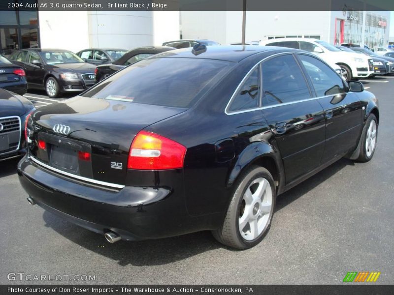 Brilliant Black / Beige 2004 Audi A6 3.0 quattro Sedan