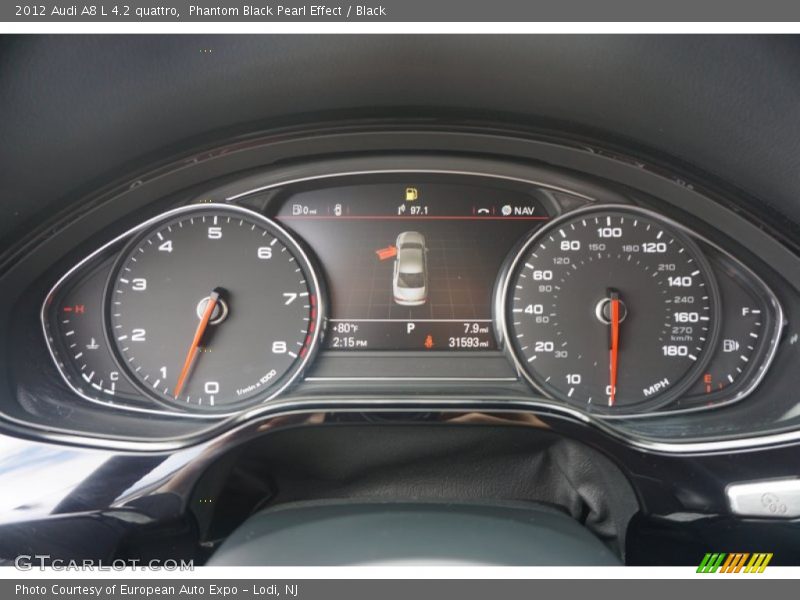 Phantom Black Pearl Effect / Black 2012 Audi A8 L 4.2 quattro