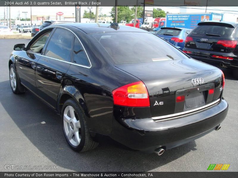 Brilliant Black / Beige 2004 Audi A6 3.0 quattro Sedan