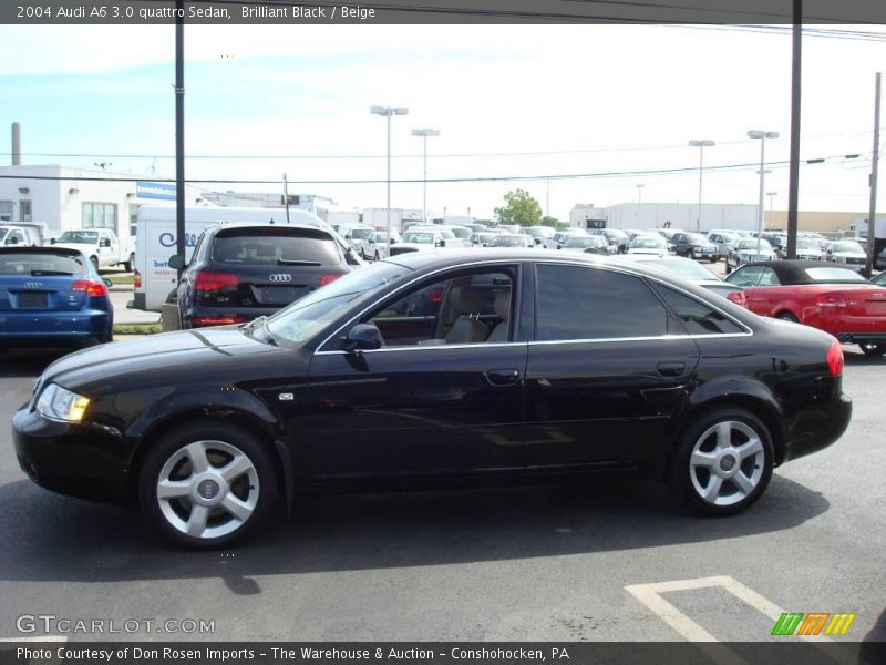 Brilliant Black / Beige 2004 Audi A6 3.0 quattro Sedan