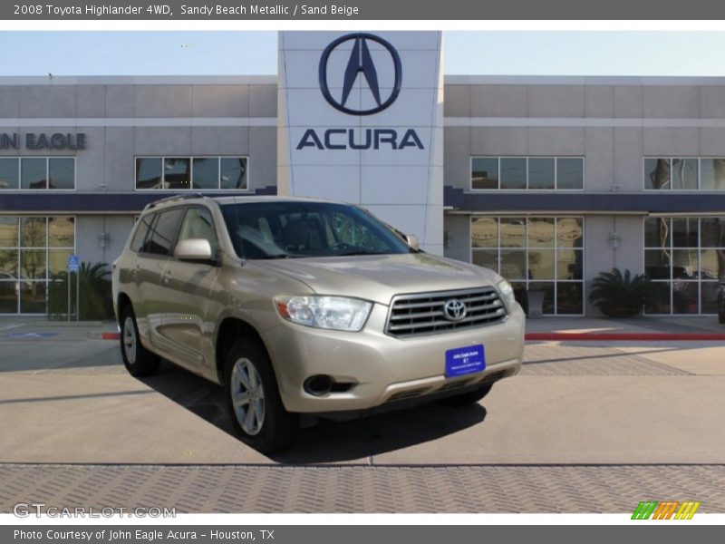 Sandy Beach Metallic / Sand Beige 2008 Toyota Highlander 4WD