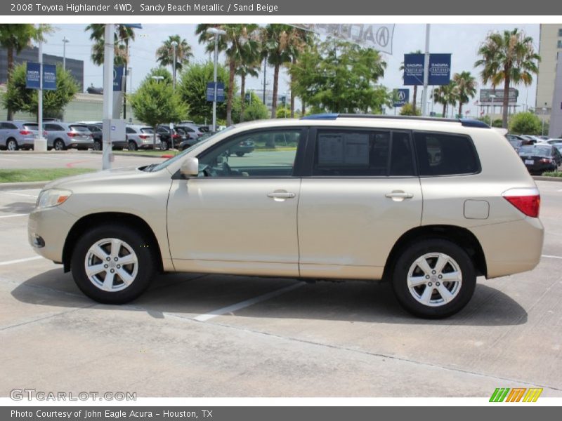 Sandy Beach Metallic / Sand Beige 2008 Toyota Highlander 4WD