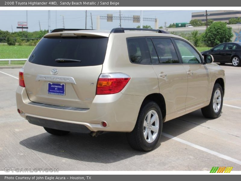 Sandy Beach Metallic / Sand Beige 2008 Toyota Highlander 4WD