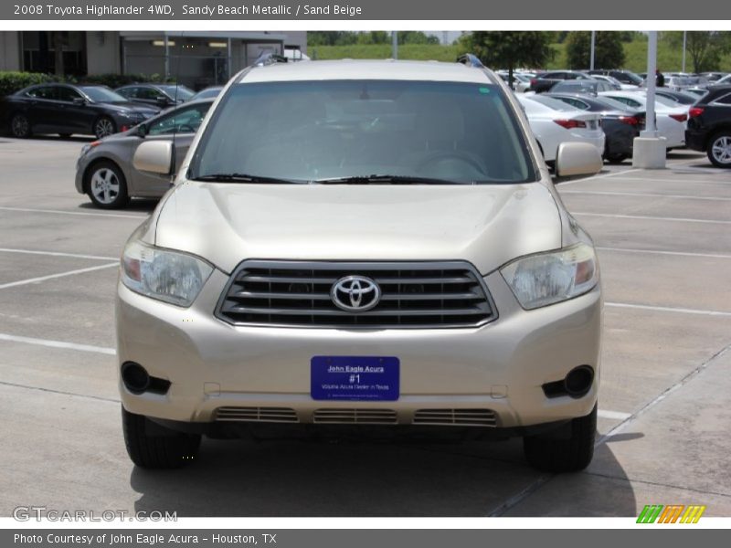 Sandy Beach Metallic / Sand Beige 2008 Toyota Highlander 4WD