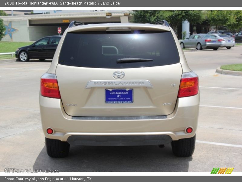 Sandy Beach Metallic / Sand Beige 2008 Toyota Highlander 4WD