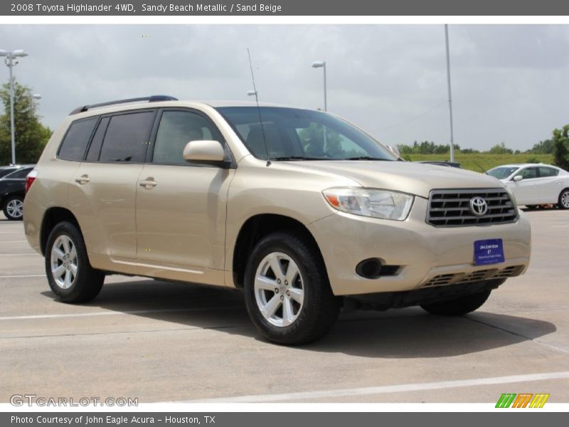 Sandy Beach Metallic / Sand Beige 2008 Toyota Highlander 4WD