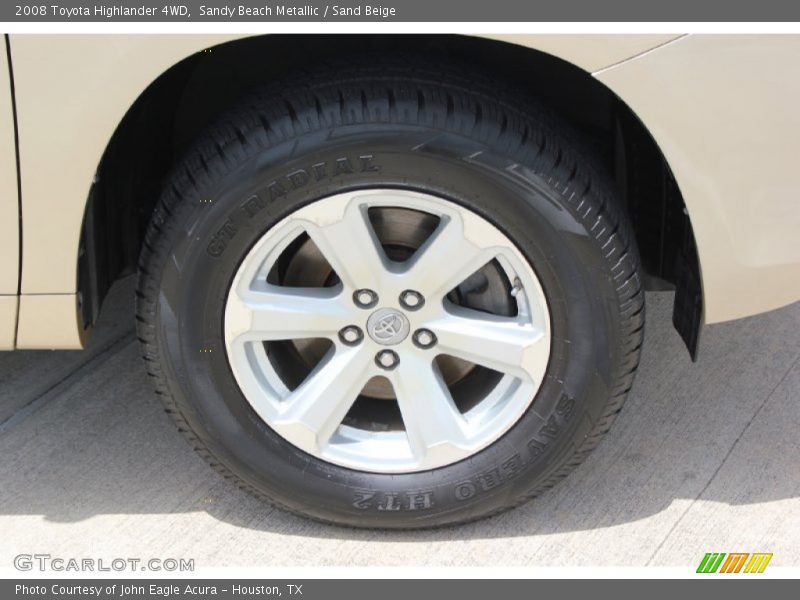 Sandy Beach Metallic / Sand Beige 2008 Toyota Highlander 4WD