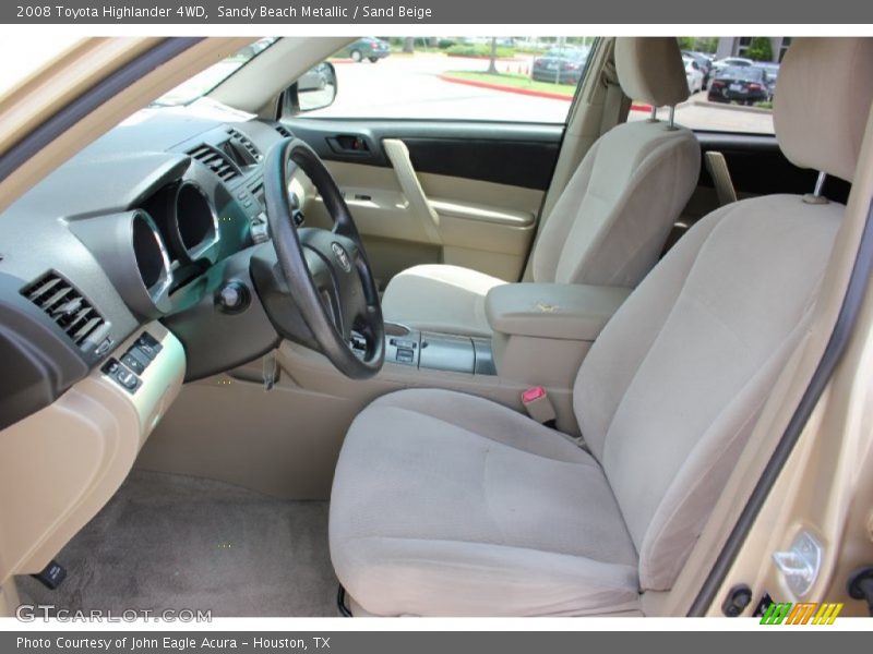 Sandy Beach Metallic / Sand Beige 2008 Toyota Highlander 4WD