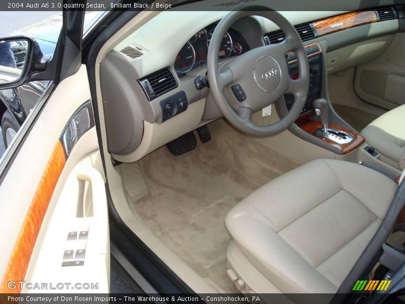 Brilliant Black / Beige 2004 Audi A6 3.0 quattro Sedan