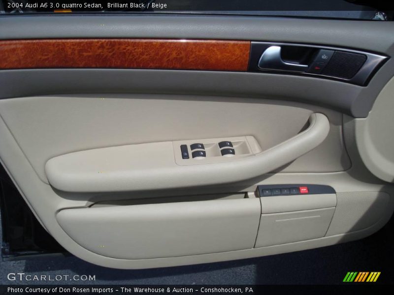 Brilliant Black / Beige 2004 Audi A6 3.0 quattro Sedan